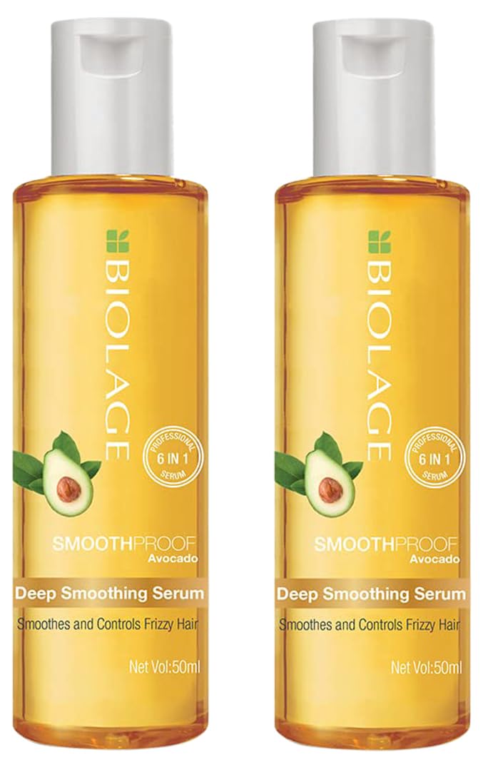 Biolage Smoothproof 6-in-1 Professional Hair Serum for Frizzy Hair |Deep Smoothening With Avocado & Grape Seed Oil | Natural & Vegan