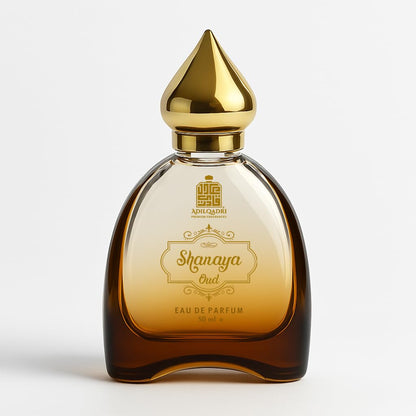 Adilqadri Shanaya Oud Unisex Perfume | Long Lasting Eau De Parfum for Men & Women | Fragrance with Oud, Patchouli, Musk, Rose & Leather | 50ml