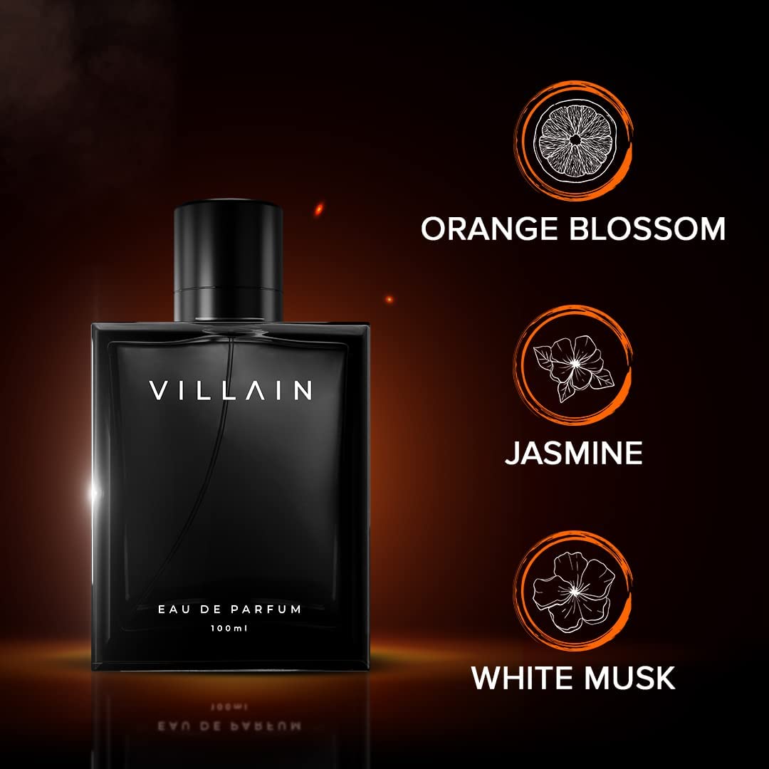 Villain Perfume For Men 100 Ml - Eau De Parfum - Premium Long Lasting Fragrance Spray - Woody & Spicy