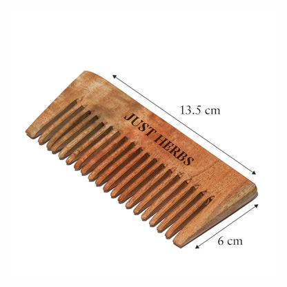 Just Herbs Hair Care & Protection combo with 8 in 1 Shampoo & Neem Wooden Comb