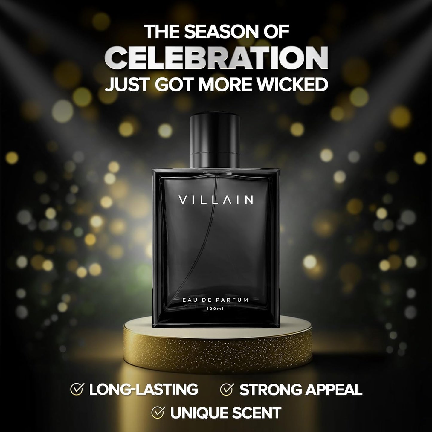 Villain Perfume For Men 100 Ml - Eau De Parfum - Premium Long Lasting Fragrance Spray - Woody & Spicy