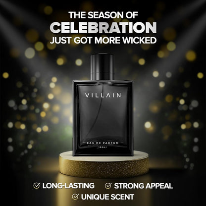 Villain Perfume For Men 100 Ml - Eau De Parfum - Premium Long Lasting Fragrance Spray - Woody & Spicy